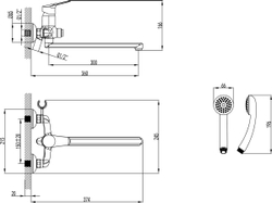 Смеситель Lemark Partner LM6557C универсальный