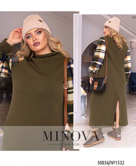 Платье 1532-хаки Minova Фото 1
