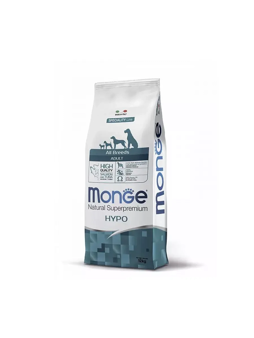 Monge (Монж Дог Хипо) Dog Speciality Line Hypo корм сухой для собак лоссось с тунцом 12 кг.