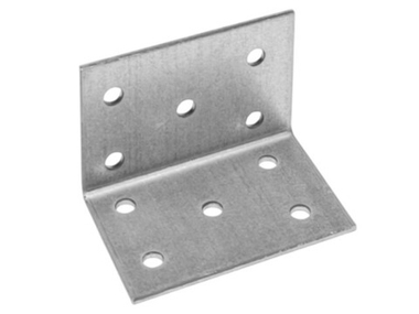 Уголок крепежный равносторонний 40х60х60 мм KUR белый цинк STARFIX