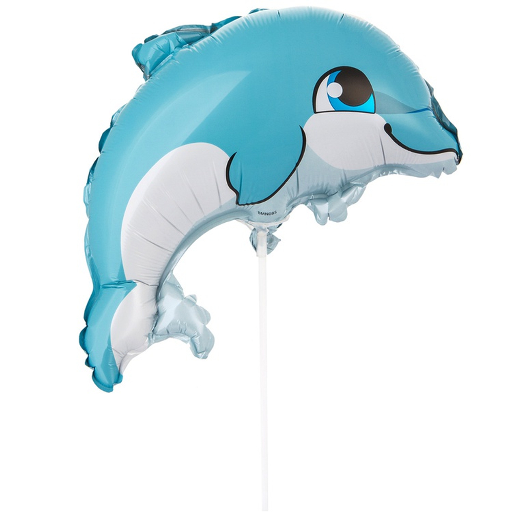 Шар Фольгированный Дельфин малыш (Голубой)