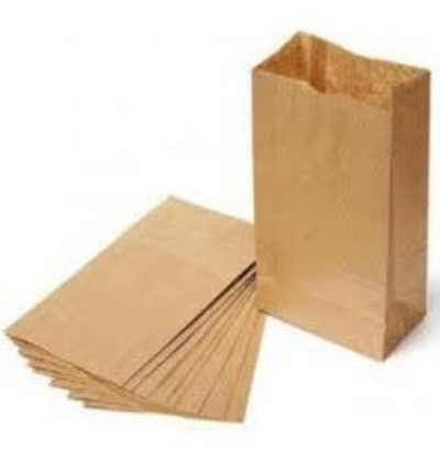 Пакет бумажный с квадр.дном 240*120*80 крафт А