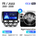 Teyes CC2 Plus 9" для Honda Fit, Jazz 2001-2008 (прав)