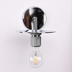 Бра Rh Utilitaire Knurled Disk Shade Sconce Silver By Imperiumloft