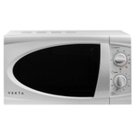 Микроволновая печь VEKTA MG720ABW, объем 20 л, мощность 700 Вт, механическое управление, таймер, гриль, белая, MCO00053713