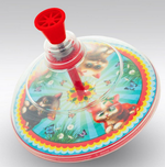 Юла прозрачная "Котята" d14,5 h16 см в сетке