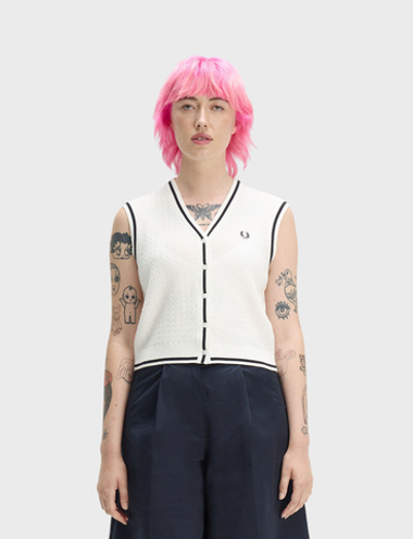 Жилет FRED PERRY Bttn-Through Txtrd Knit Tank