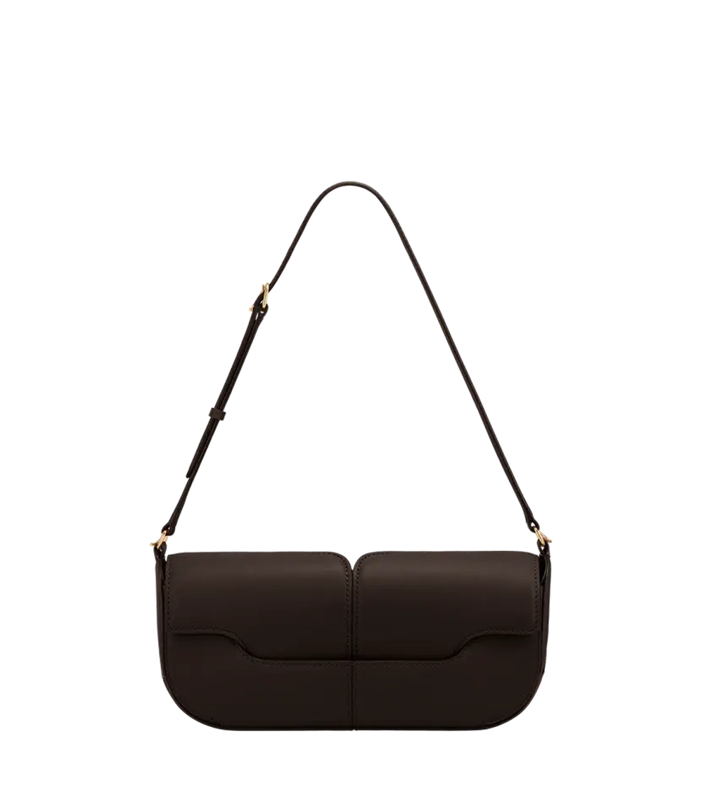 POLENE СУМКА OSMO, ТЕМНО-КОРИЧНЕВЫЙ