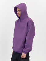 Худи с начесом (темно-фиолетовый)