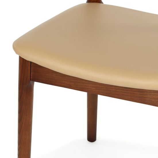 Стул Fallen деревянный сиденье экокожа