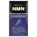 Ageless Foundation Laboratories, NMN, добавка-предшественник НАД, 60 капсул (130 мг на капсулу)