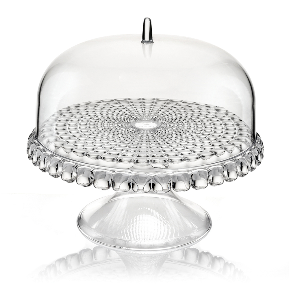 Блюдо для торта с крышкой tiffany, D30 см, прозрачное