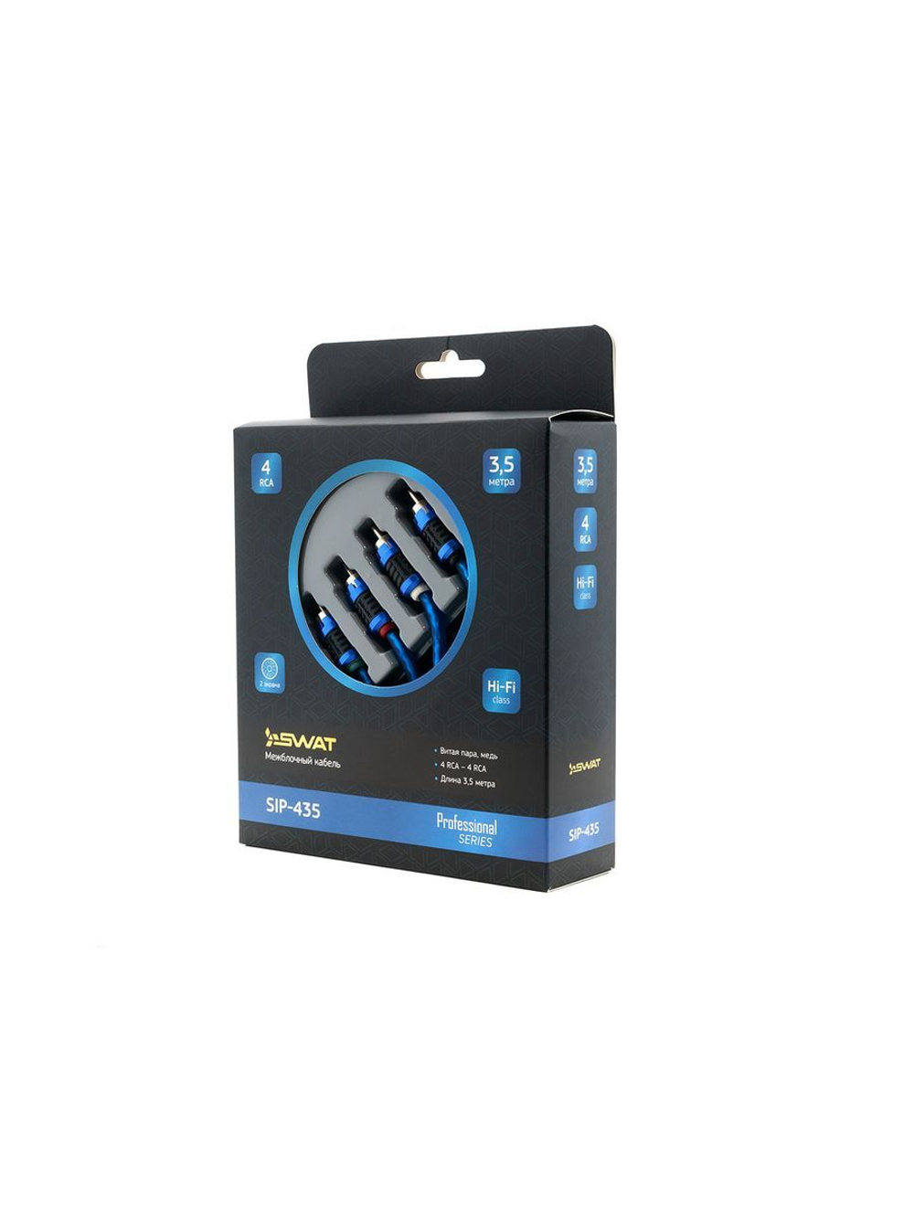Межблочный кабель SWAT SIP-435 4RCA-4RCA 3.5 м ()