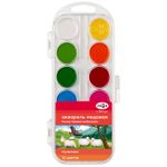 Акварель Гамма "Мультики" NEW, медовая, 12 цветов, без кисти, пластик. упак., европодвес (спец. заказ)