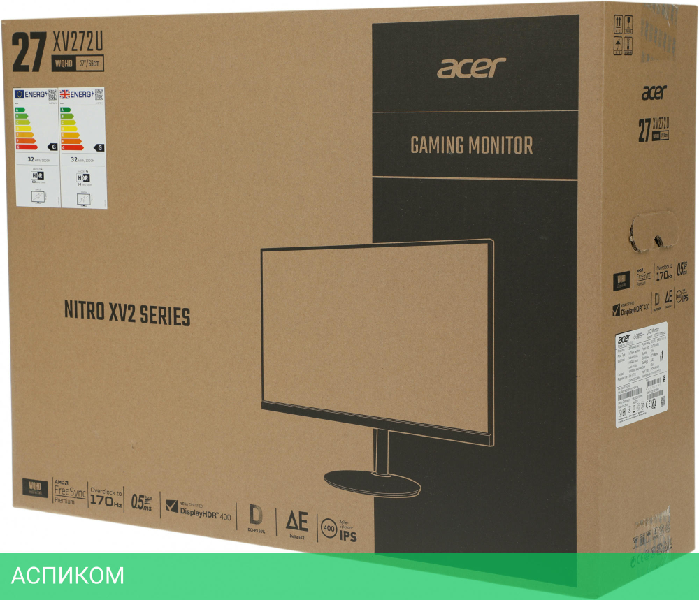 Монитор Acer Nitro XV272UVbmiiprzx (UM.HX2EE.V23)