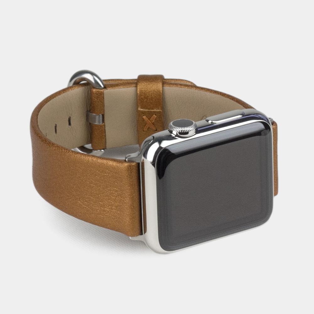 Ремешок для Apple Watch 40/41/42 mm из кожи теленка, медного цвета