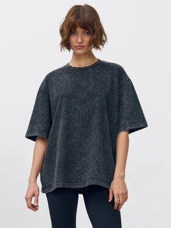 Футболка garment dyed (черный)