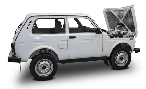 Газовый упор капота Rival для ВАЗ 2121 (4x4) (V - 1.7) 2006-2021/2131 (4x4) (V - 1.7) 2006-2021, 1 шт., A.ST.6006.1