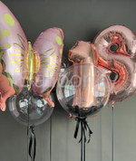 Набор шаров "Радость бабочки" цифра+фигура