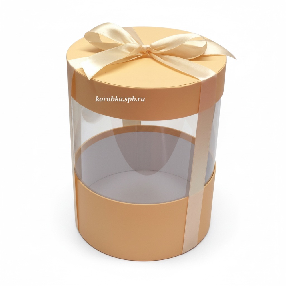 Коробка аквариум 22,5 см Цвет :Персик .