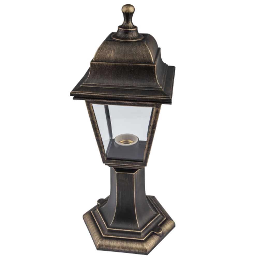 Садово-парковый светильник ЭРА НТУ 04-60-001 Оскар бронза 4 гранный напольный IP44 Е27 max60Вт