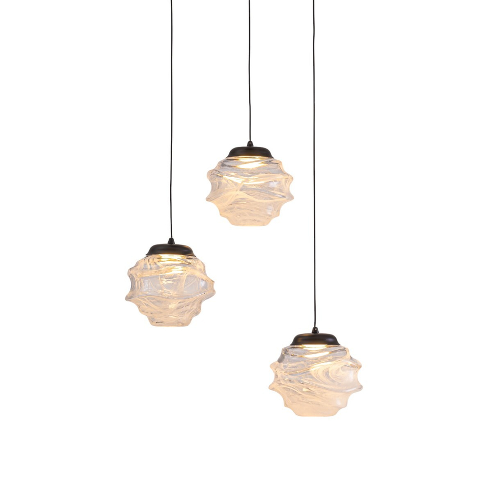 Подвесной светильник MD25030003-3A matt black/clear