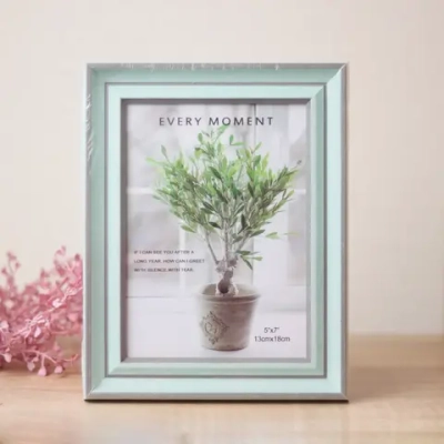 Фоторамка 13*18см «Женева» зелёная дымка, пластик