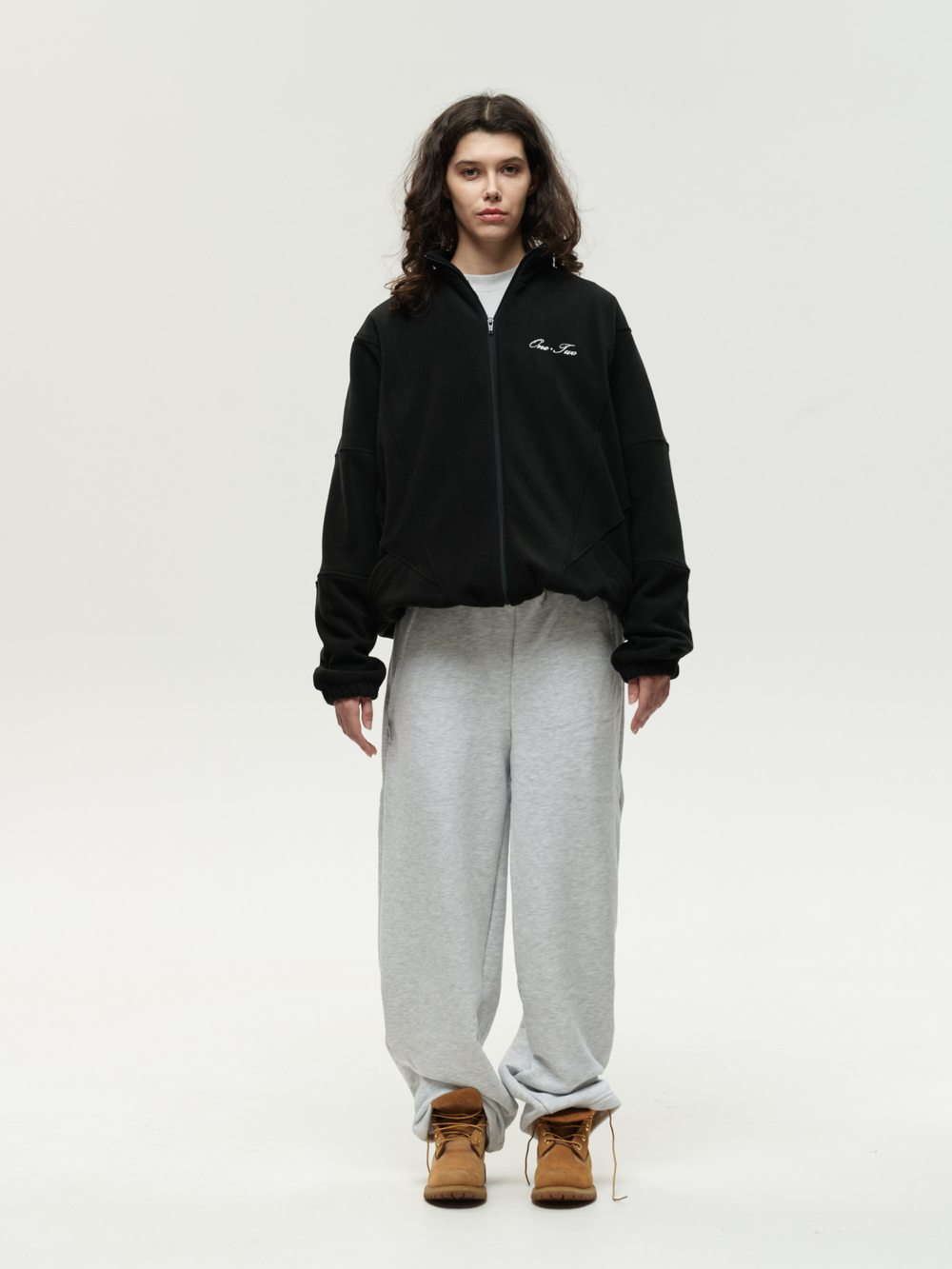 Zip-Up Sweatshirt Black