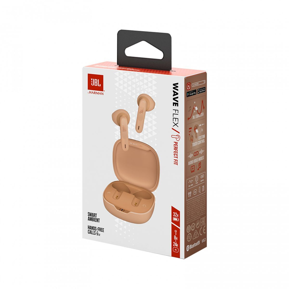 JBL Беспроводные наушники TWS WAVE FLEX - бежевый