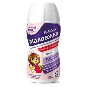 Напиток PediaSure Малоежка вкус клубники для детей 200 мл
