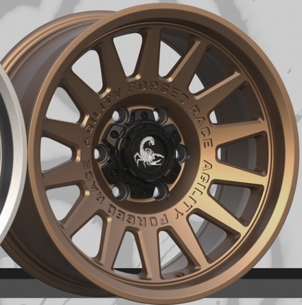 Диск колёсный кованый AGILITY FORCE UT720S R17 8,0 ET0 Matte Bronze
