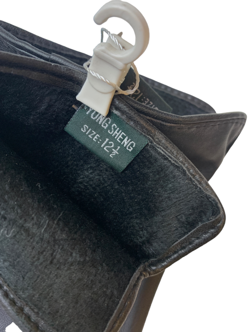 Yongsheng.Эко кожа. Подклад плюш-флис.Перчатки.Мужские.10 шт в упаковке.