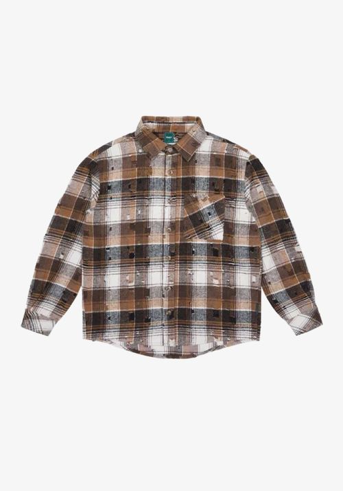 Рубашка Фланелевая коричневая