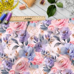 Ткань премиум интерлок пастельный эффект