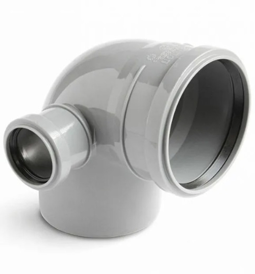 Отвод 110*90 с выходом 50 (левый) Политэк