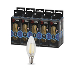 Лампа светодиодная ЭРА F-LED B35-9w-840-E14 9Вт филамент свеча нейтральный белый свет Е14