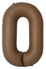 Цифра 0 Slim, Шоколад, Матовый в упаковке 40" Fm