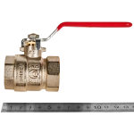 Кран шаровой полнопроходной ROMMER - 1" (ВР/ВР, PN40, ручка-рычаг)