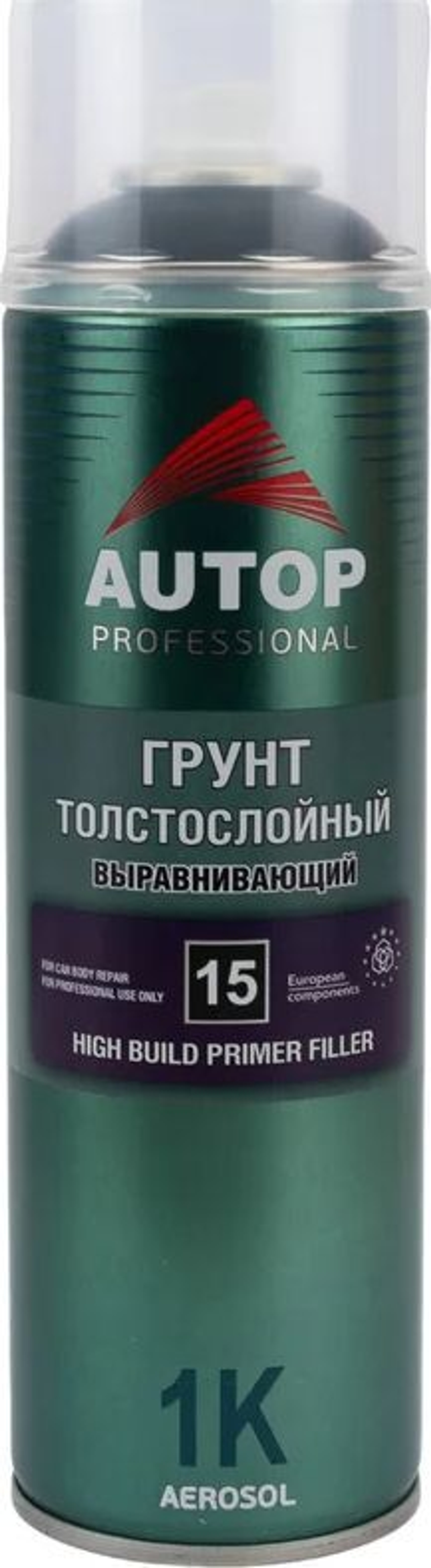 Грунт-наполнитель аэрозольный 1К черный толстослойный AUTOP