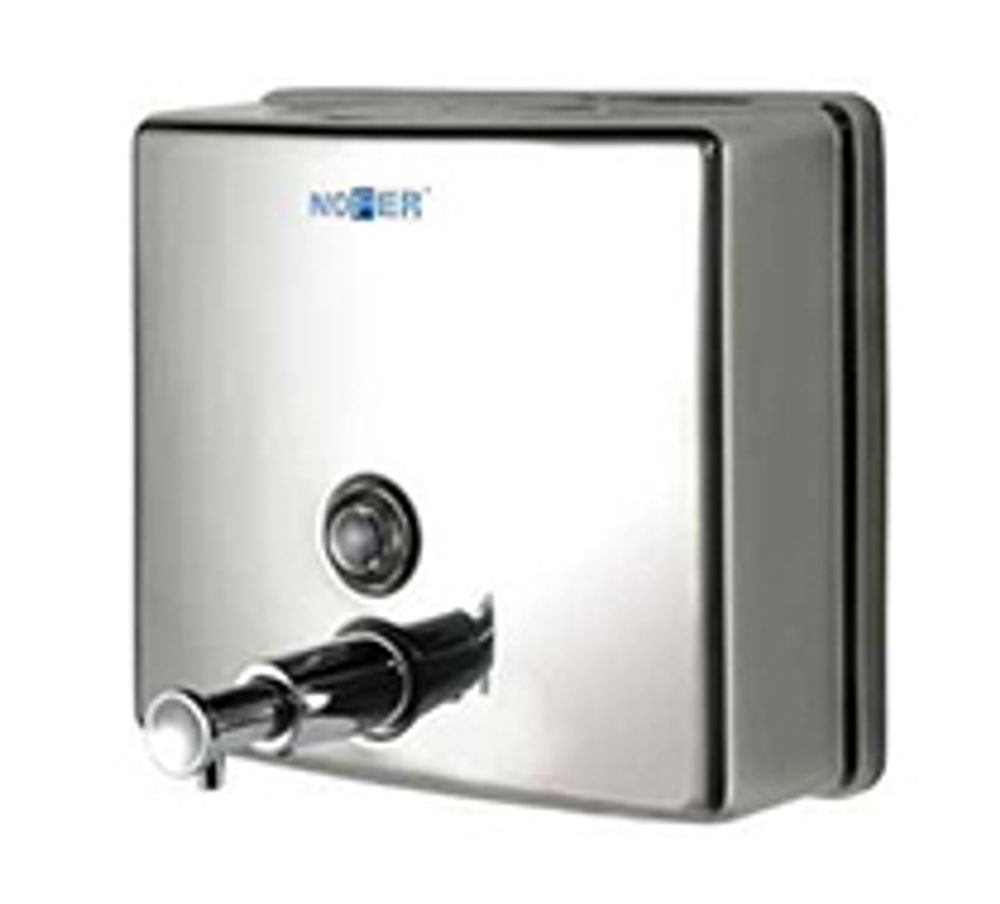 Диспенсер для мыла с кнопкой 1200 мл. нерж. сталь INOX 03004.B глянцевый