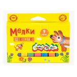 Мел цветной 9шт упак, Каляка-Маляка