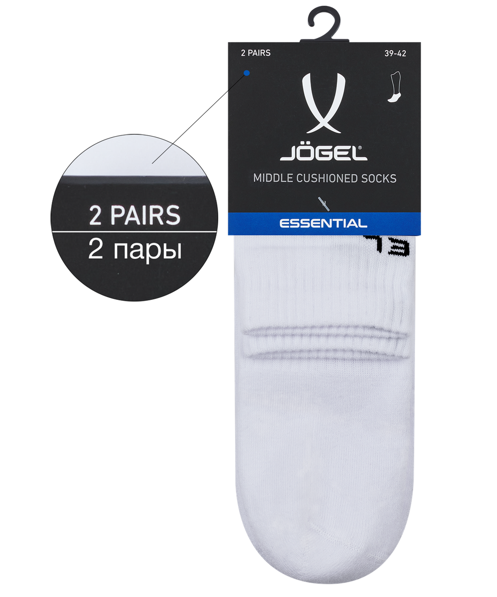 Носки средние ESSENTIAL Mid Cushioned Socks, белый