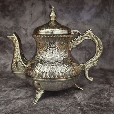 Чайник сувенирный ''Стамбул'' подарочный 1300 мл/ACAR. Турция (серебристый)