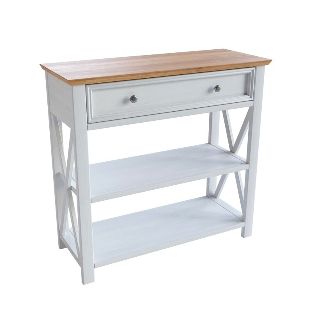 Консоль «Форест» белый воск/антик