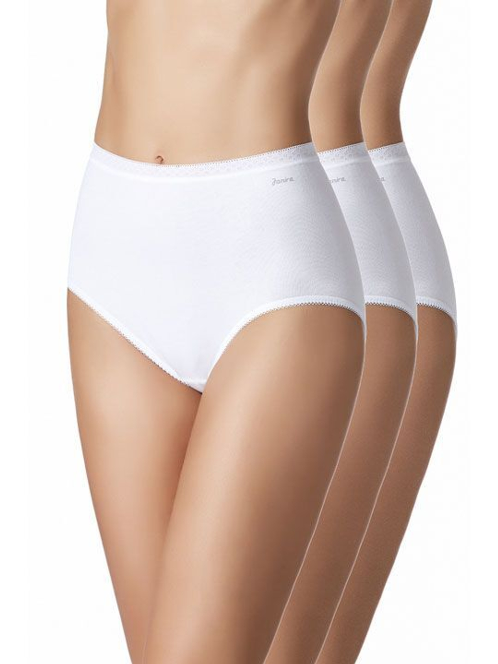 Набор из 3 высоких трусиков-слипов Esencial (Размер: M) (Цвет: кремовый)