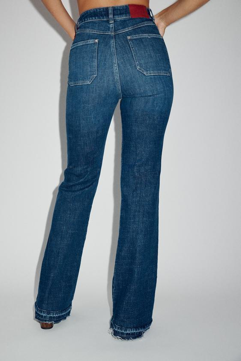 ZARA ДЖИНСЫ Z1975 BOOTCUT С ВЫСОКОЙ ПОСАДКОЙ, СИНИЙ