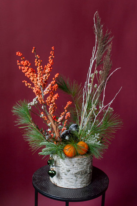 Новогодняя композиция Зимнее солнце