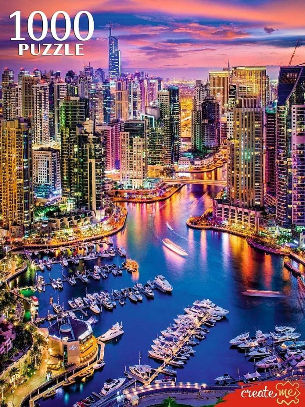 Пазлы 1000 элементов 685*480мм. "Дубай с высоты"