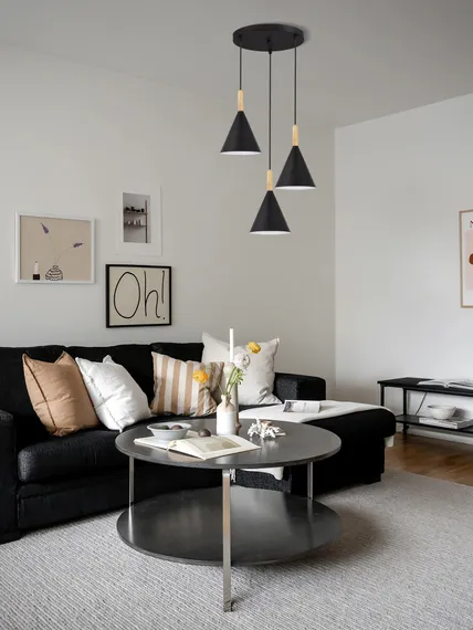 SLE1255-423-03 Светильник подвесной Черный/Черный E27 3*40W ARKET