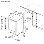 Встраиваемая посудомоечная машина Bosch SPH4HMX31E